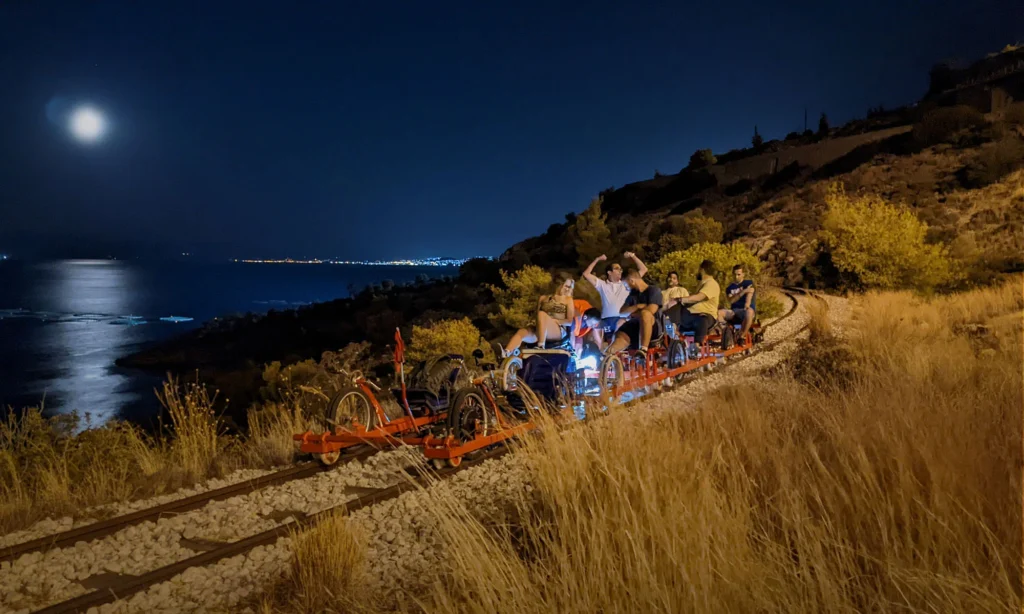 Railbiking in Greece