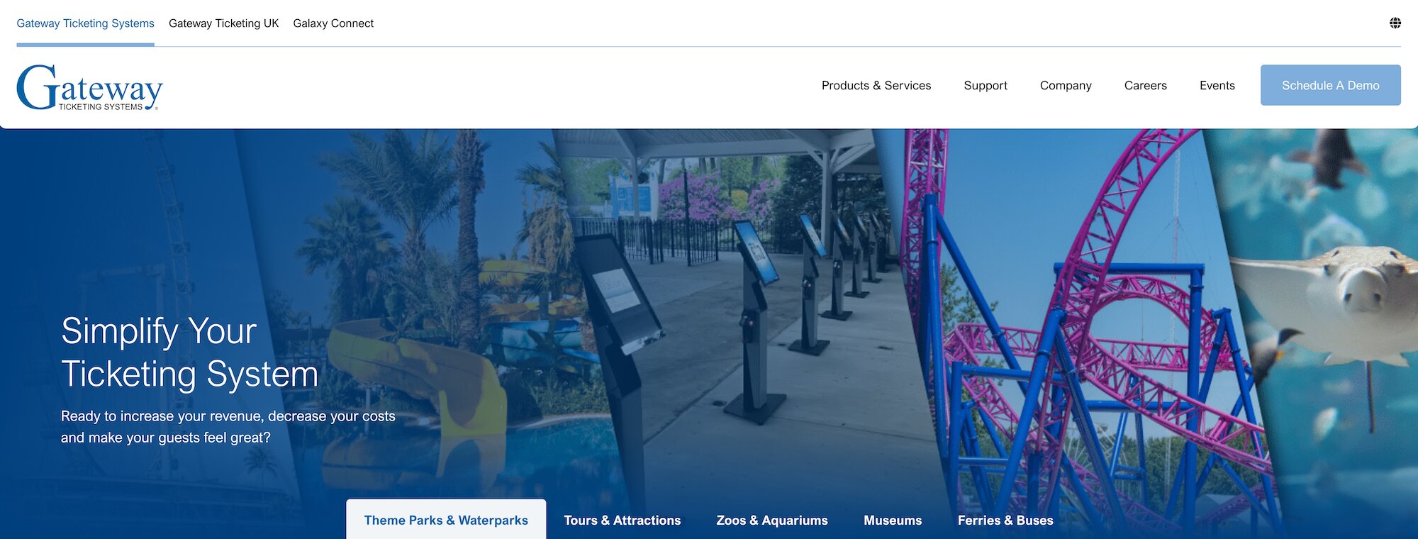 Gateway Ticketing Systems homepage: Simplify Your Ticketing System